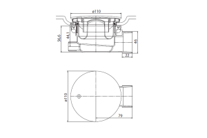 Сифон для поддона Cezares CZR-01-90 хром - 3