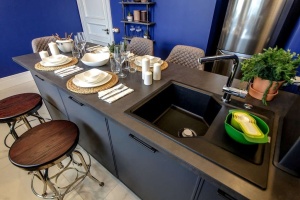 Мойка кухонная Omoikiri Yonaka 78-LB-BL черная - 2