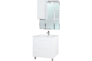 Зеркало-шкаф Bellezza Эйфория 80 L белый - 2