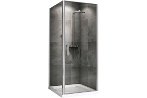 Душевой уголок Abber Sonnenstrand 90х85 хром стекло прозрачное