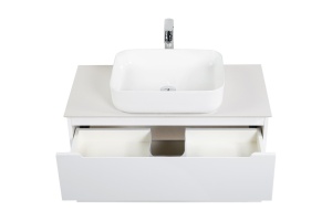 Тумба со столешницей и раковиной BelBagno Etna 100 белый матовый - 3