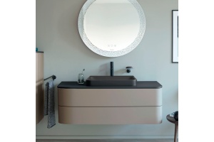 Duravit Happy D.2 Plus Тумба подвесная 408x1300x550мм 2 ящика, цвет: stone grey satin matt