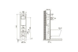 Система инсталляции для унитазов Jacob Delafon E33130RU-NF - 2