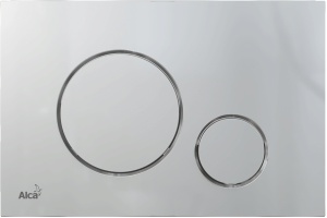 Кнопка смыва AlcaPlast THIN M672 хром матовый