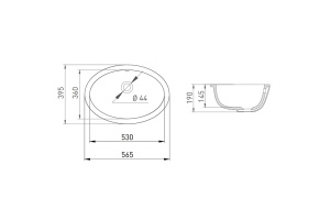 Раковина Salini Callista 1101109M S-Sense, матовый - 3