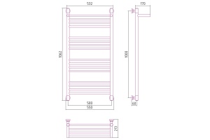Полотенцесушитель водяной ДР 