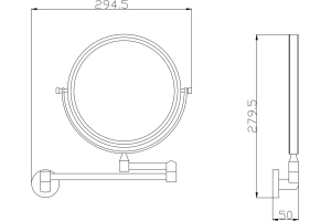 Косметическое зеркало Rav Slezak Colorado хром - 2