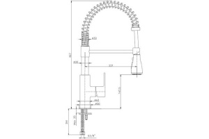 102518106EX Nita смеситель для кухни (нерж. сталь) - 2