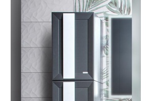 Шкаф-пенал Бриклаер Берлин 40 оникс серый (4627125416163) - 2