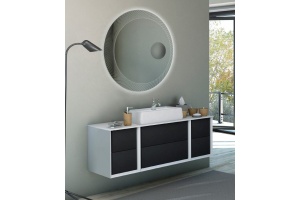 BELLAGIO Столешница из искусственного мрамора, 50187 Bianco  141х46