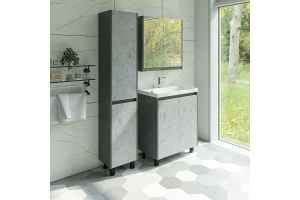 Тумба под раковину Stella Polar Кибэла 70 серый - 3