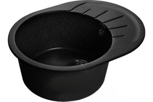 Мойка кухонная GranFest Rondo GF-R580L черный