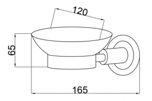 Мыльница настенная Boheme Murano золото - 2