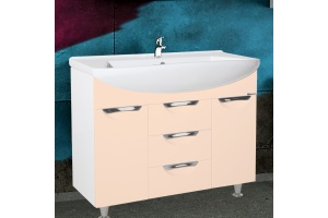 Тумба с раковиной Bellezza Альфа 90 бежевая