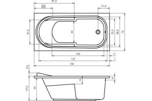 Акриловая ванна Riho Columbia 150 - 3