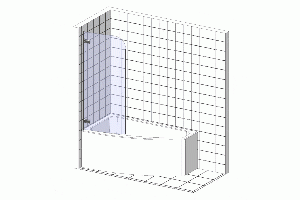 Шторка на ванну Ravak Rosa CVSK1 160/170 R Transparent, профиль белый - 3