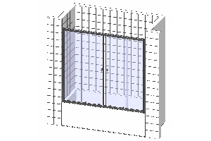 Шторка на ванну Cezares Relax VF-2-150/145-C-Bi стекло прозрачное - 2