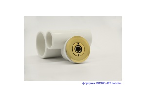 Ванна акриловая Excellent Glamour Ultra 150х150 с гидромассажем белый - золото - 3