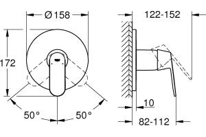 Смеситель Grohe Cosmopolitan 24044000 для душа - 2