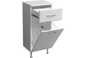 Комод Stella Polar Концепт 36 с бельевой корзиной белый - 3