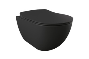 Унитаз биде Creavit Free FE320-00SM00E-0000 подвесной Черный матовый без сиденья