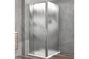 Душевой уголок Vincea Intra 90х90 хром стекло рифленое