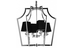 Подвесная люстра LUMINA DECO Montero LDP 1249-4 CHR+BK