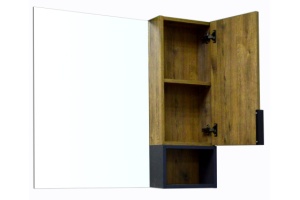 Зеркало-шкаф Azario Gris 88х80 дуб веллингтон (CS00080416) - 2