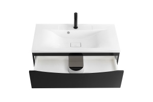 Тумба с раковиной BelBagno Marino 100 черный - 2