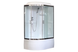 Душевая кабина Royal Bath BK 120x80 R профиль хром стекло прозрачное