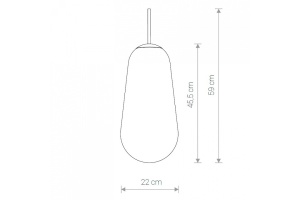 Плафон стеклянный Nowodvorski Cameleon PEAR L TR/G 8532 - 3