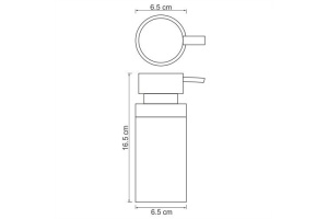 Дозатор для жидкого мыла WasserKraft Berkel белый - хром - 3