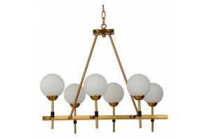 Подвесная люстра LUMINA DECO Aldono LDP 7004-6 MD+BK