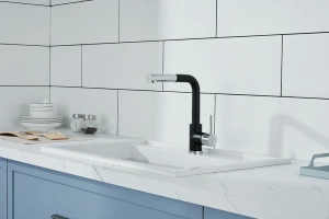 Смеситель для кухни Paulmark Kassel темно - серый матовый  - 2