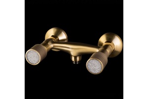 Смеситель для душа Boheme Royal Cristal золото - 2