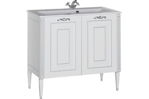Тумба с раковиной Aquanet Паола 90 белая