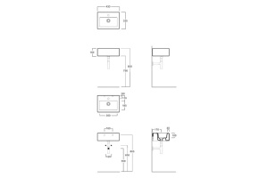 Раковина накладная Simas Frozen 43 белая - 3