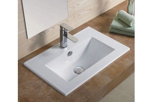 Раковина встраиваемая CeramaLux N 61 см белый (YJ-803-60)