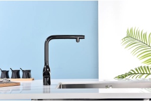 Смеситель для кухни Paulmark Viper черный глянцевый - 2