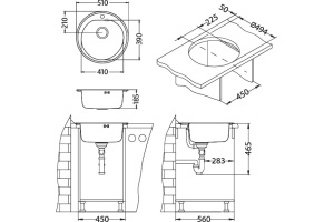 Мойка кухонная Alveus Form 30 - 3
