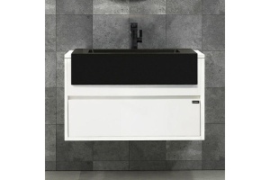 Тумба с раковиной Black&White Universell 80 белая - 2
