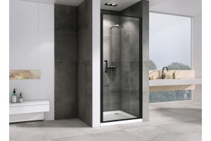 Душевая дверь Abber Sonnenstrand 80 профиль черный (AG04080B) - 2