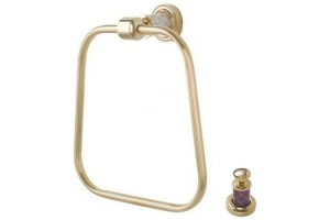 Полотенцедержатель Boheme Murano золото с фиолетовым