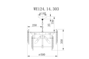 Подвесной светильник Wertmark Agati WE124.14.303 - 2