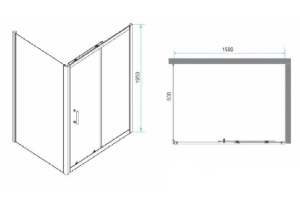 Душевой уголок RGW Passage PA-74B 150x80 профиль черный стекло прозрачное - 3