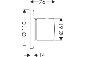 Вентиль Hansgrohe Trio/quattro S хром (15932000) - 2