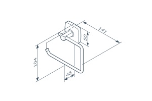 Держатель для туалетной бумаги AM.PM Gem черный матовый - 3