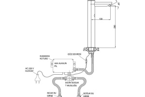 Смеситель для раковины GPD Photocell хром - 2