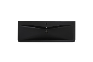Раковина BelBagno 120х45.5 черный матовый (BB1200/455-LV-ART-ALR-NERO) - 2