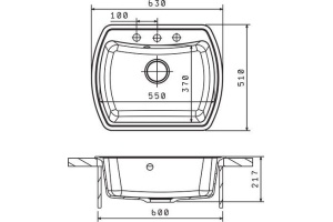 Мойка кухонная Florentina Нире 630 мокко - 2